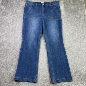 Nicole Miller SoHo Jeans Women’s 16 Blue Bootcut High Rise Medium Wash Stretch